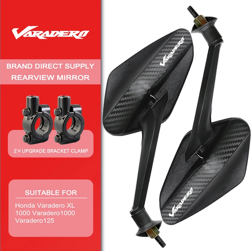Anti-Glare Blue Glass Motorcycle Rear View Mirror For XL1000V XL125V Varadero 1000 125 1000V 125V Varadero1000 V-twin engine