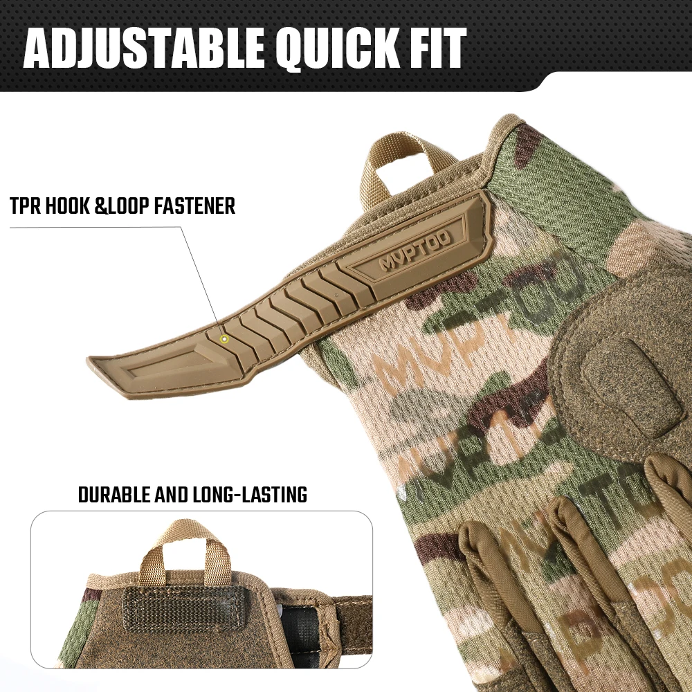 Touch Screen Tactical Gloves Breathable Paintball Airsoft Shooting Combat Hiking Hunting Cycling Work Lightweight Sports Gear