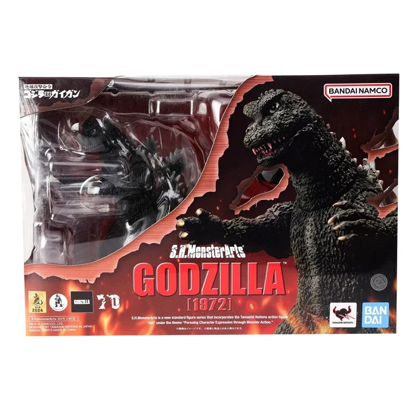 

Bandai Genuine Original S.H.MONSTERARTS GODZILLA [1972] Action Figure Toys For Boys Girls Kids Christmas Gift Collectible Model