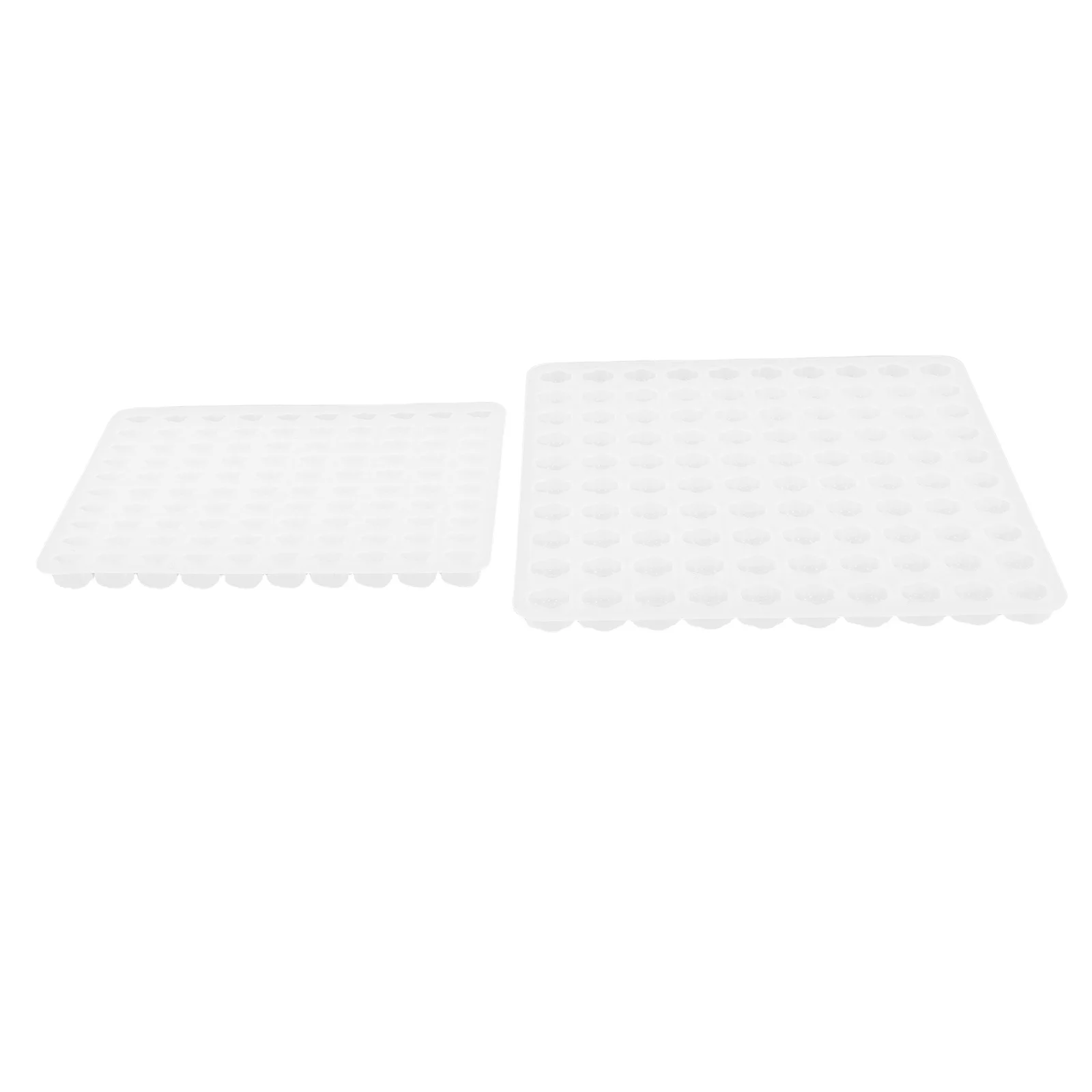 

2pcs Silicone Wax Beads Mold 100-Cavity Diy Craft Tool Sealing Stamps Embellishments Reusable Molds For Wedding Holiday Crafts