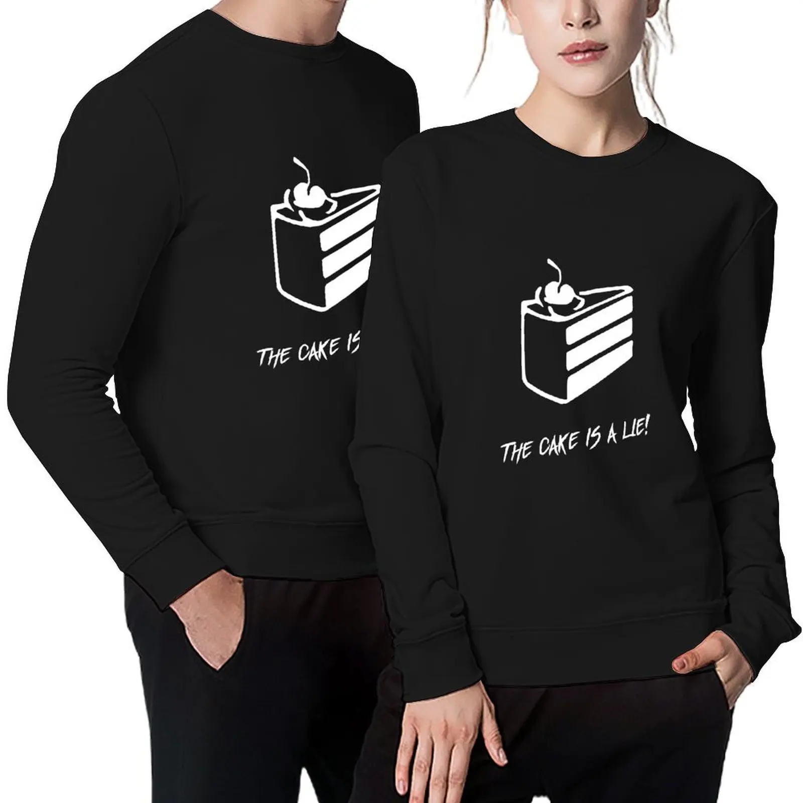 

The cake is a lie Pullover men wear graphic t shirts men mens clothes autumn new products sports sweatshirt man
