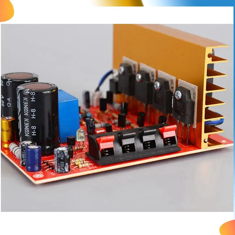 

B48A 3X Power Amplifier Audio Board 180W+180W 2.0 Channel FET Speaker Amplifier Sound Preamplifier Dual AC18V-26V With Fan