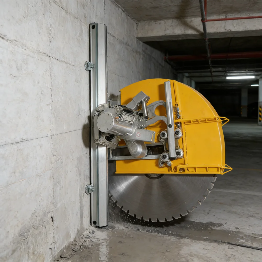 Portable Hydraulic Wall Saw with 420mm Blade for Residential Concrete Modification and Door Opening