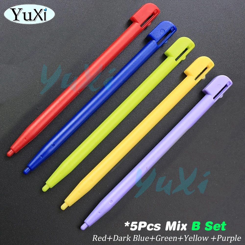 5pcs para toque NDSL Stylus canetas tela colorida Stylus para Nintend DS Lite NDS Lite 12 cores DIY substituição acessórios