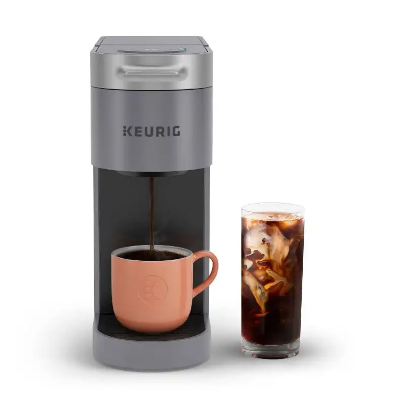 K-Slim + ICED-Cafetière à service unique, gris, États-Unis, nouveau