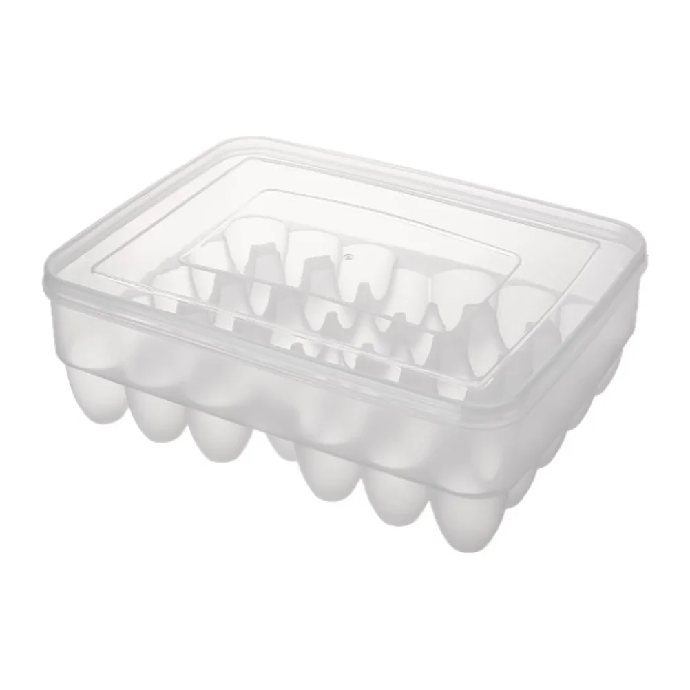 

Plastic Egg Container High Grade Flexible Durable Large Capacity Dustproof Corrosion Resistant Stackable Fridge ganizer Box Safe