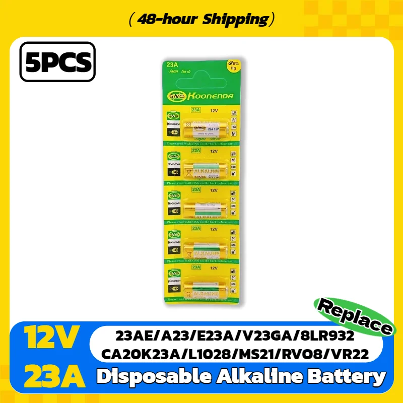 23A 12V Alkaline Batterij A23 E23A K23A L1028 GP23A LRV08 voor Afstandsbediening Deurbel Sleutelhanger Zaklamp Muis Sensor