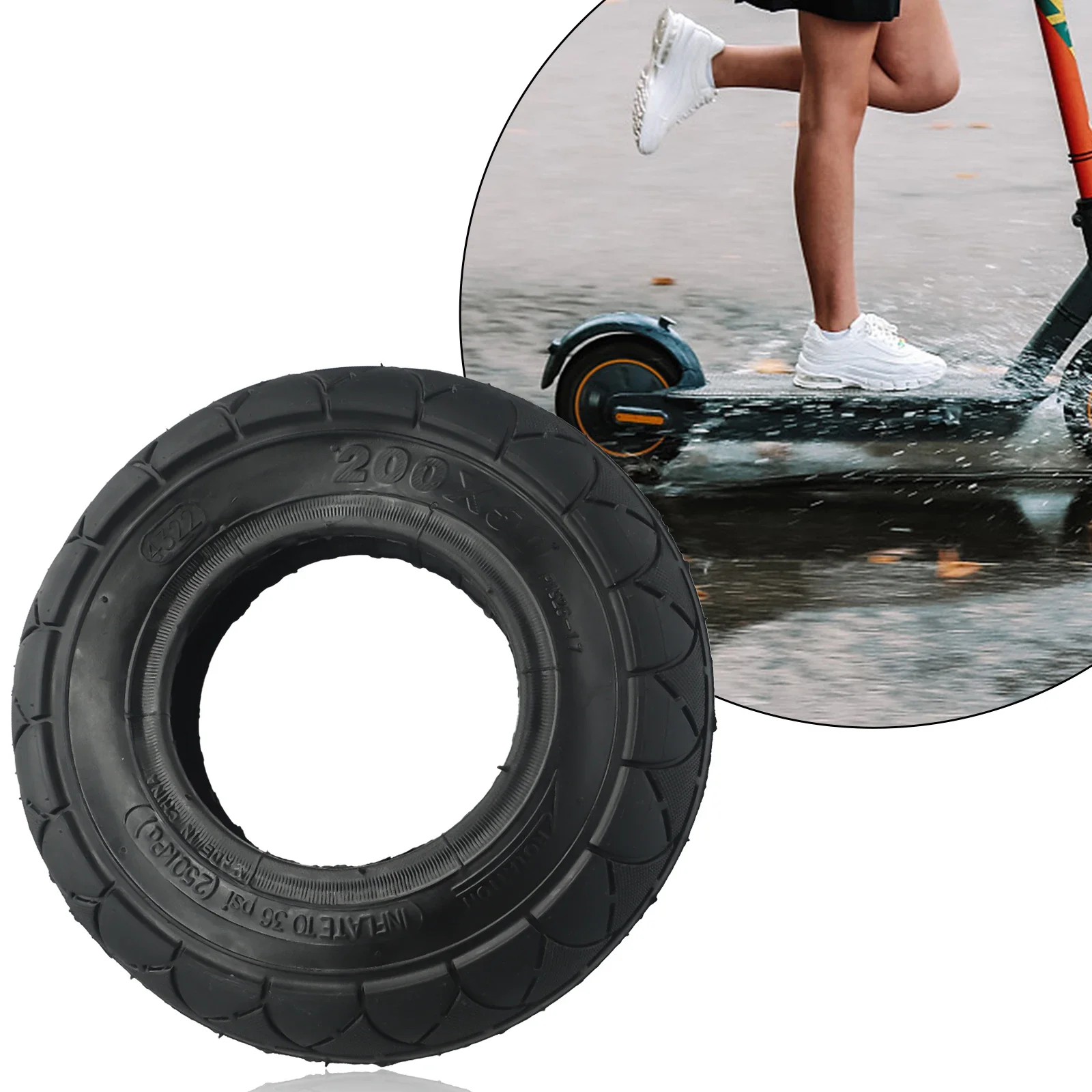 200x50 Electric Scooter Tire Inner Tube With Bent Valve For 8x2 Inch Electric Scooter Inner Tube Or Tire E-Scooter Parts
