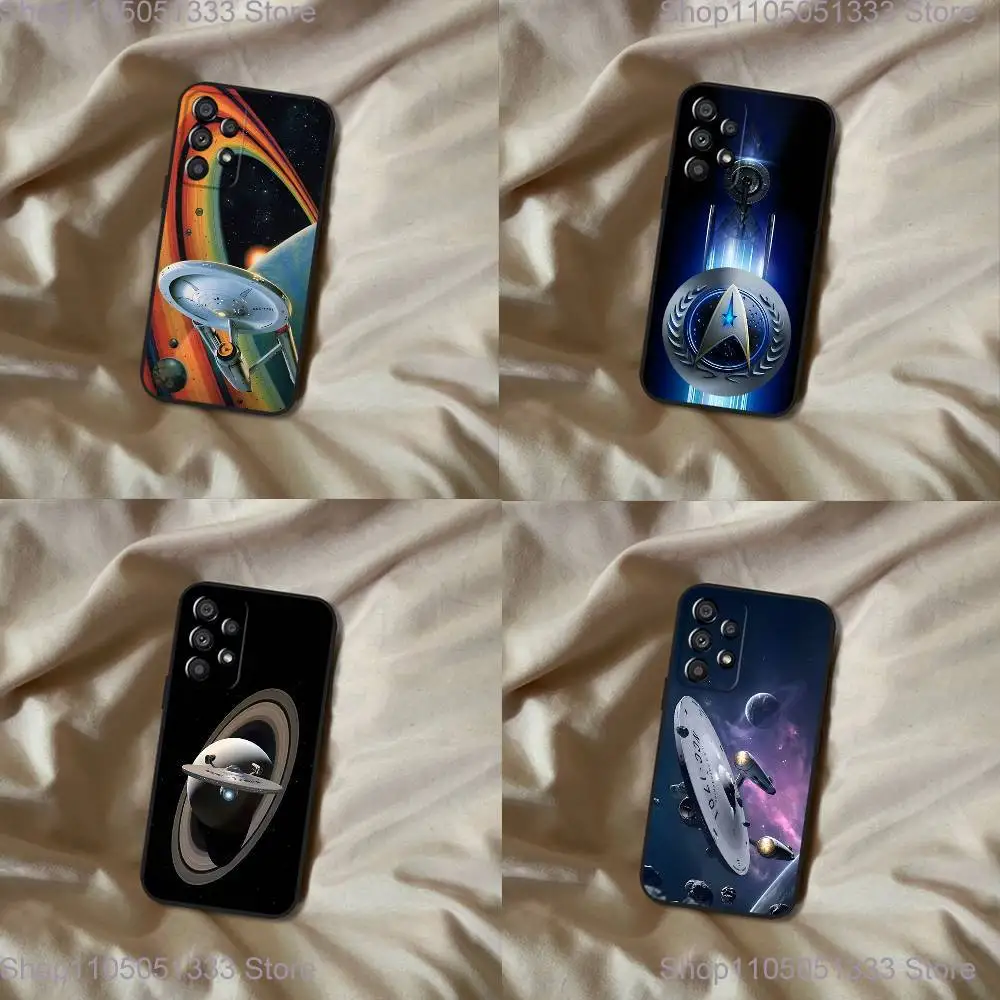 

Star T-Trek tv Phone Case For Samsung Galaxy A20,A21s,A22,A31,A32,A52,A53,A72,73,A80 Soft Black Cover