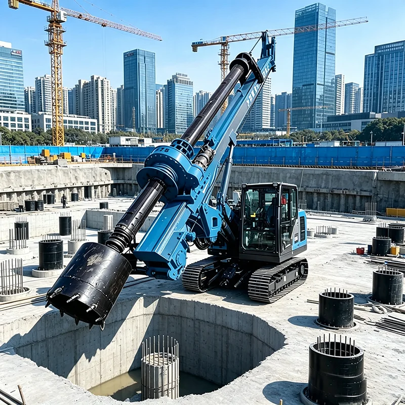 Industrial Rotary Drilling Rig Crawler Type Pile Drilling Rig for Large Scale Foundation Engineering