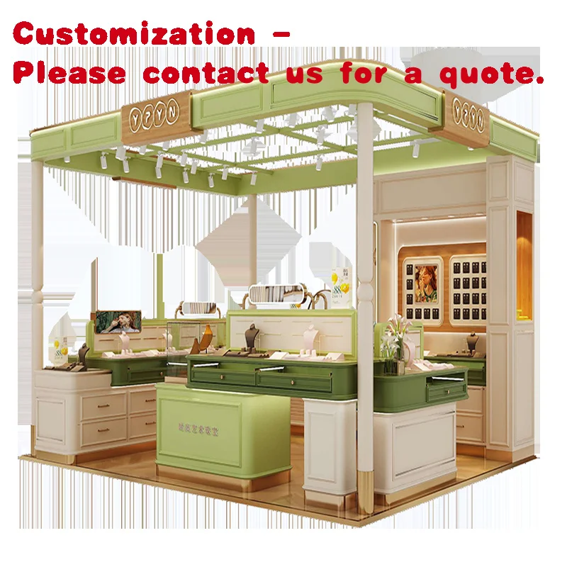 

Изготовленный на заказ современный шкаф-витрина и витрина на заказ | Индивидуальный киоск в торговом центре, ювелирные изделия, косметика, продукты питания и закуски