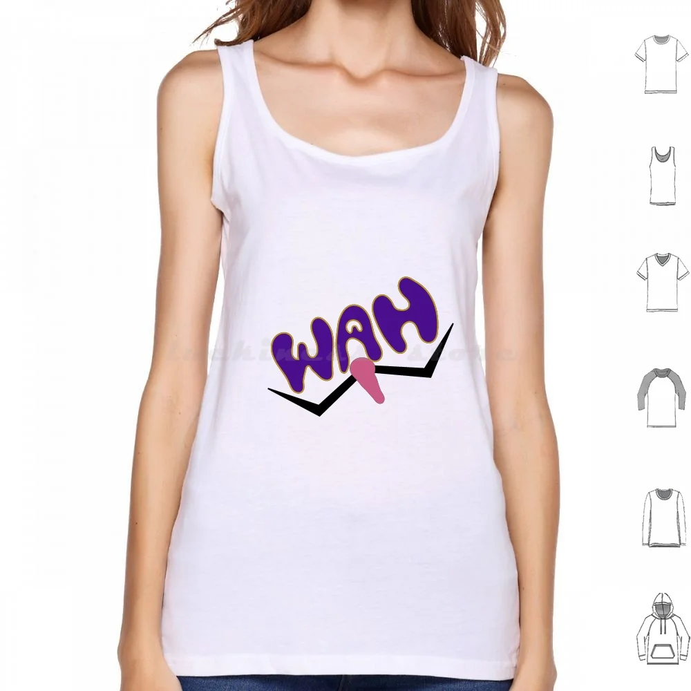 Wah! I'M The Best! Tank Tops Vest Sleeveless Waluigi Video Game Wah Luigi Wario Peach Donkey Kong Retro Party