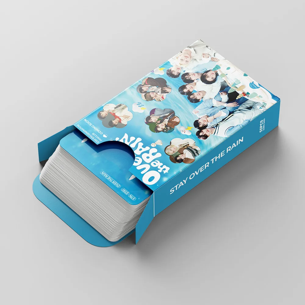 جديد KPOP 55 قطعة SKZOO بطاقة صغيرة 5Th FanClub البقاء فوق المطر مجموعة بطاقات LOMO هدية