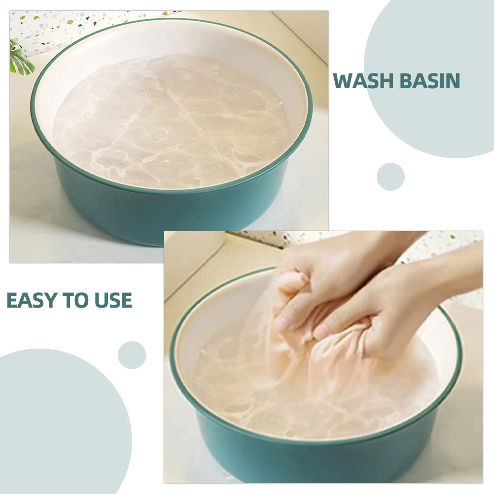 Thickened Plastic Wash Large Capacity Big Opening Face Cleansing Washing For Home Salon Kitchen Bath Household Wash Tub Durable