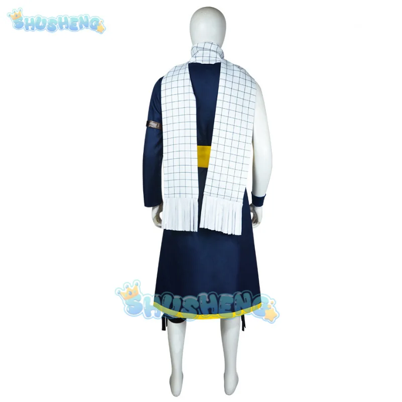 Natsu Dragneel Cosplay Costume Wig Anime Fairy Tail 100 Years Quest Salamander Uniform Stickers Scarf Halloween Party Women Men
