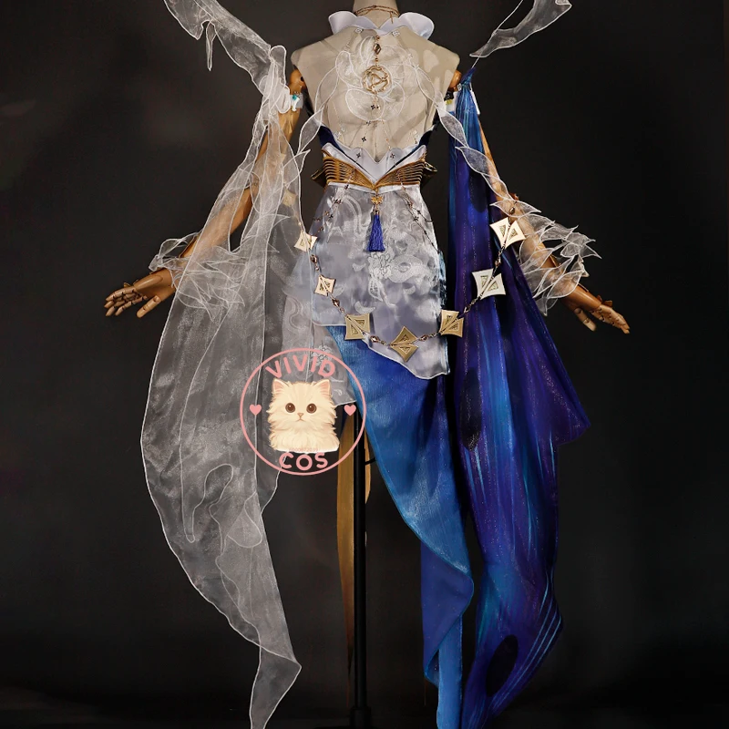 Popular Game Honor of Kings Chang E Cosplay Highly Restored Role-play Costume Pretty Dress Full Set for Women Comic Con Suit