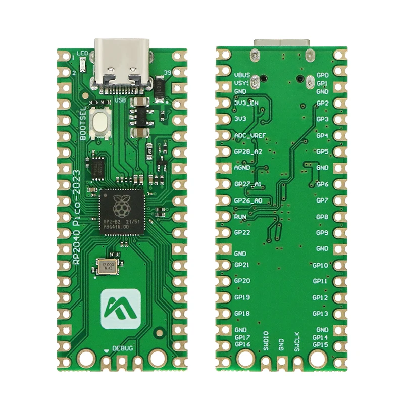 1 unids/piezaCompatible con la placa de desarrollo Raspberry Pi Pico. El RP2040 de doble núcleo de Raspberry Pi PICO admite Python.