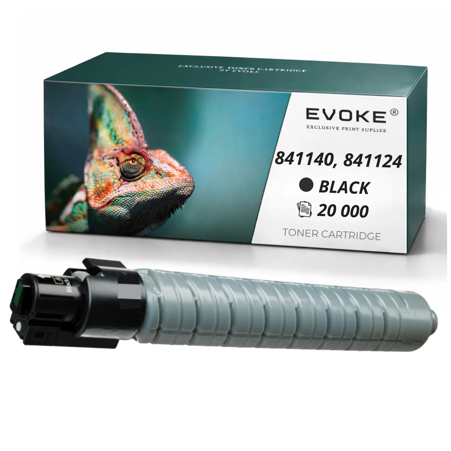 Evoke compatibele toner voor Ricoh Mpc-2800 3300K Mpc2800K Mpc3300K Mpc2800 Mpc3300 841140 841124 Zwart 20000 pagina's Aficio Mp C2800 C3300 C3001 C3501