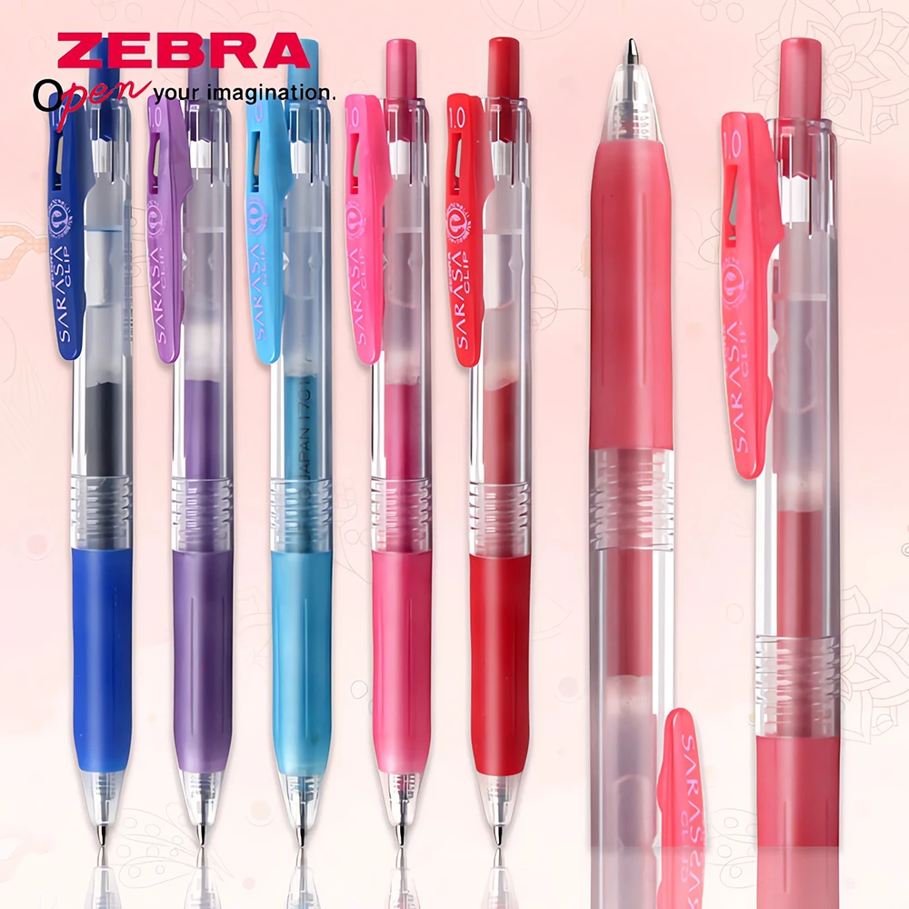 1Pcs Gel Pen Japan ZEBRA SARASA Press Type JJE15 Office Accessories Art Supplies Cute Kawaii Students School Stationery