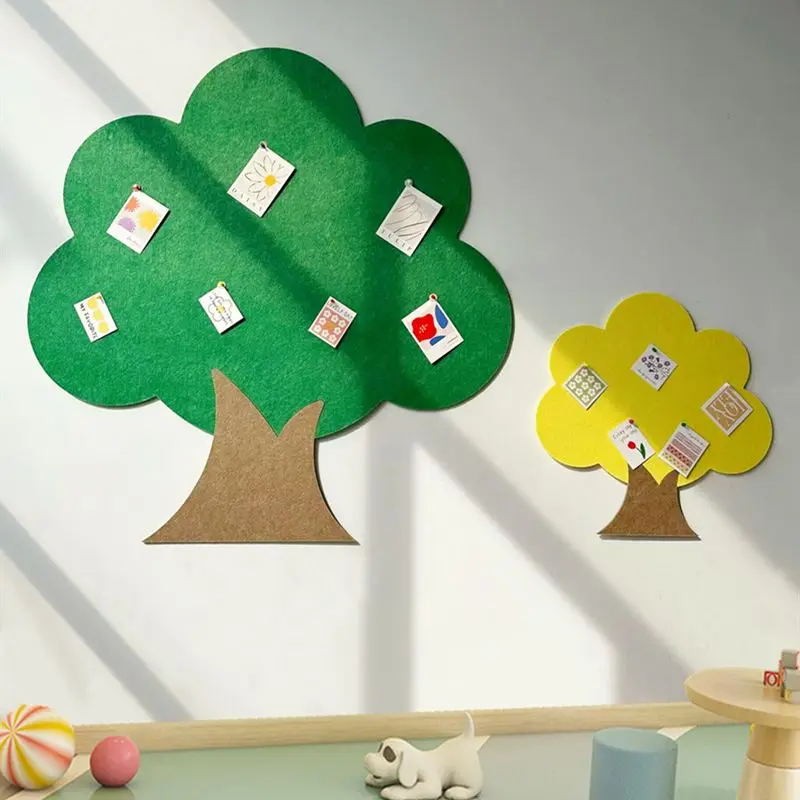 

Wishful Tree Felt Board Wall Stickers Bedroom Kindergarten Classroom Cultural Wallpaper Decoration Billboard Photo Works Display