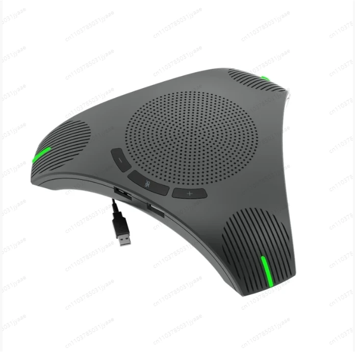 

6X G95 Mini USB Desktop Computer Conference Omnidirectional Microphone Mic Speaker Speakerphone for Business Video Meet