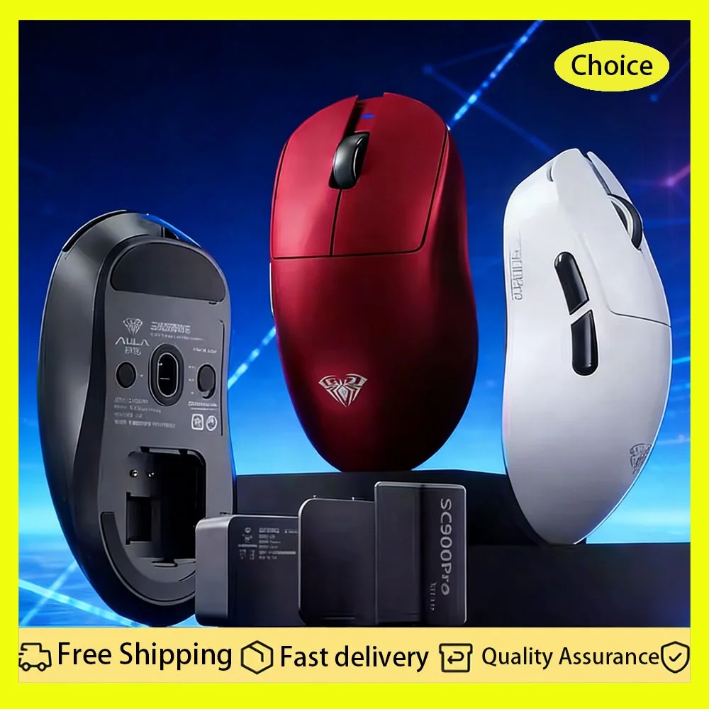 

Беспроводная игровая мышь AULA 3395, легкая офисная универсальная замена батареи 8K, долговечная SC900 для компьютера и офиса