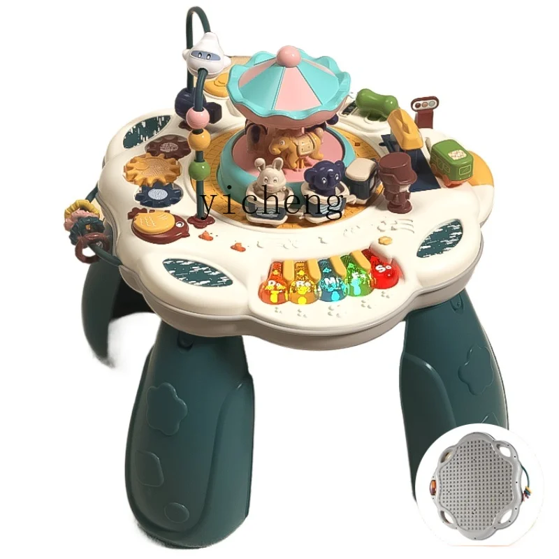 

Tqh Children's Multifunctional Game Table Baby Early Education Toys Busy Table 6 Months Baby Puzzle 1-3 One-Year-Old