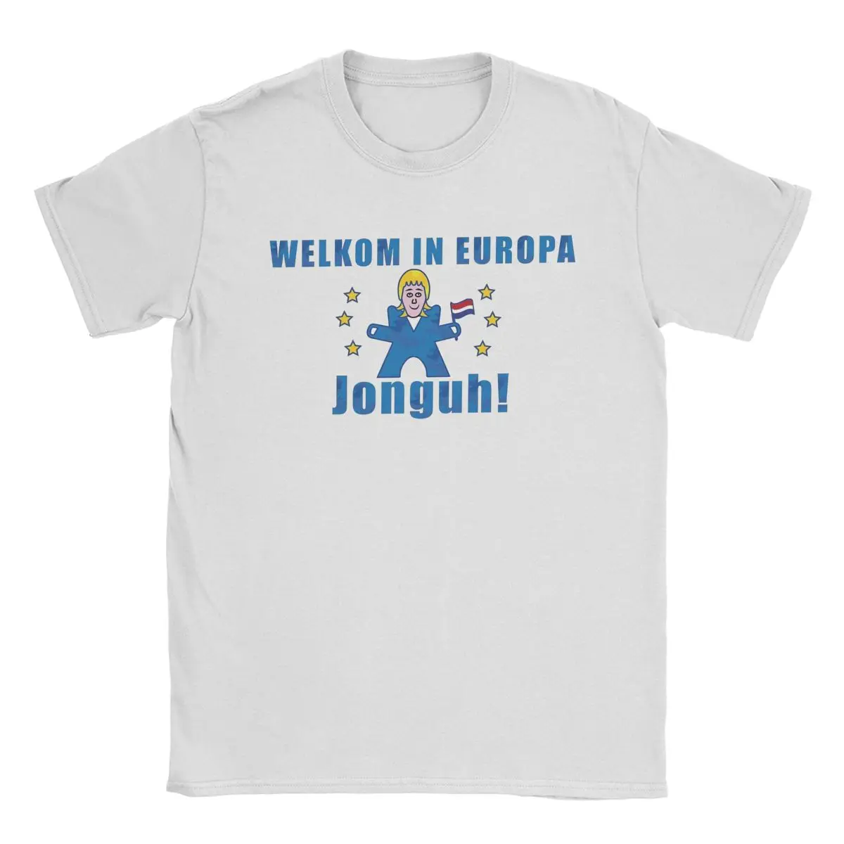 Europapa Joost Klein Welkom In Europa Jonguh T-Shirt for Men Vintage Cotton Tees O Neck Short Sleeve T Shirts Gift Idea Clothing