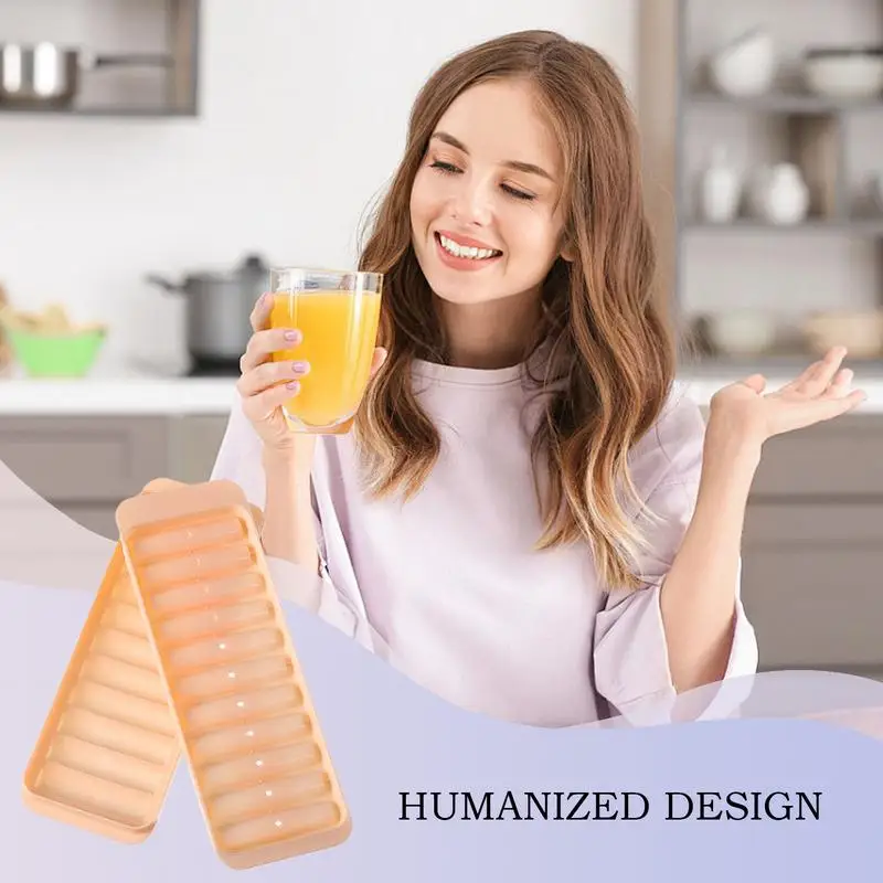 قالب صينية الجليد C ube مع غطاء صانع الثلج 11-مكعب سهل الإصدار I ce مكعب قوالب الصيف المطبخ بار لتقوم بها بنفسك أدوات صانع المشروبات المثلجة