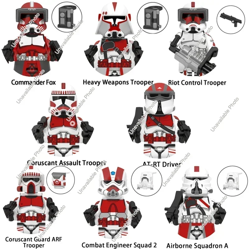 Hot Toys Star Wars WM6123 Commander Fox Heavy Weapons Trooper Airborne Squadron AT-RT Driver Building Blocks Action Figures Toys