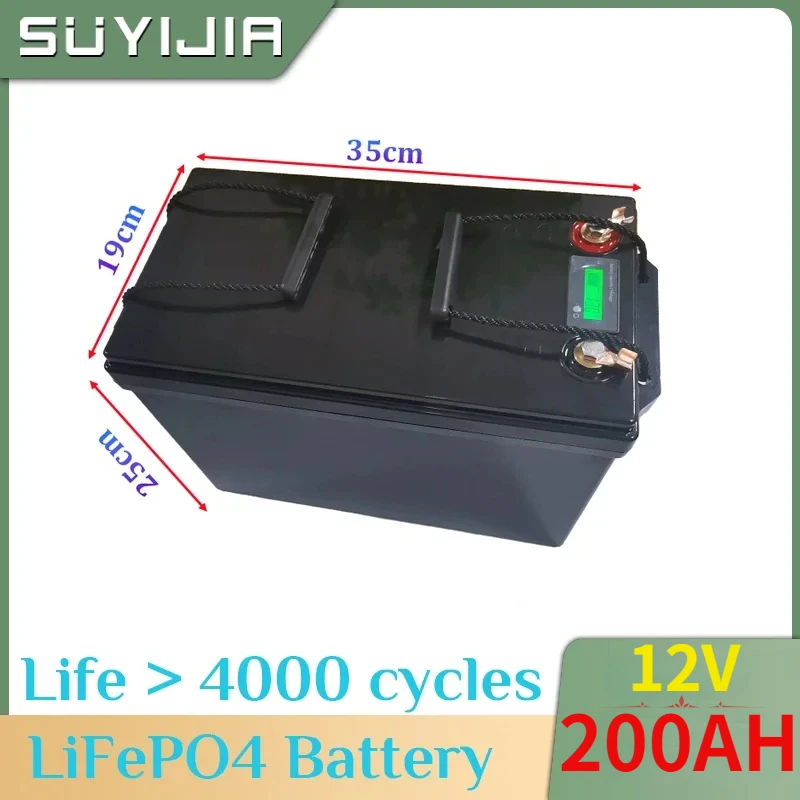 

Уличный источник питания LiFePO4 2400 Вт ah12v, литий-железо-фосфатный аккумулятор большой емкости, промышленный корабль, аварийный источник питания
