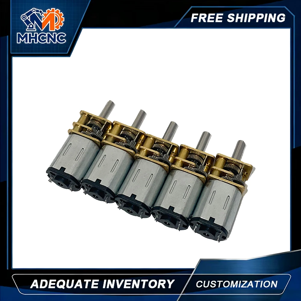Good Price Micro Metal Gear Motor GA12-N20 DC3V/6V/12VBrushed Low Speed Motor with Gearwheel 15-1000RPM Mini Gear Motor for CNC