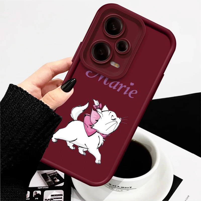 Disney Marie Cat Cute Eye Ladder For Xiaomi Redmi Note 13 12 12C 11 11S 10 10C 10A 9C 9A Pro 5G Soft Phone Case