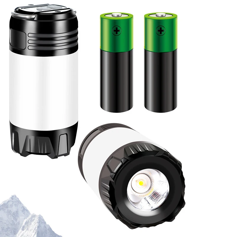 C2 Outdoor Working Light LED Flashlight Torch Built-in Charging Battery Portable Lantern Waterproof Emergency Light Hook Lamp