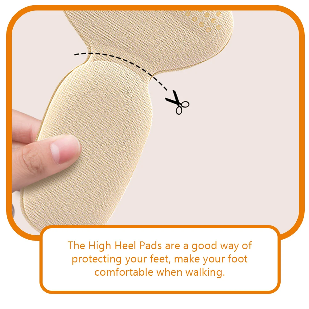

High Heel Insole Pads Comfortable Heelcushion Inserts Protector Boot Anti-friction Foot Heels Half Women's Pumps