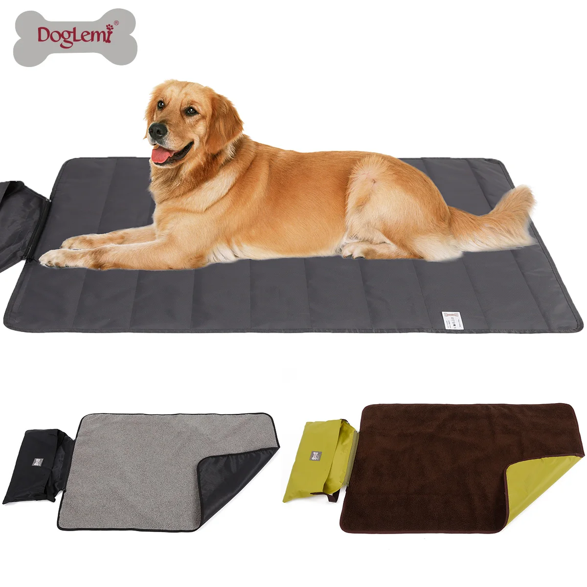 

Portable Dog Mat Foldable Waterproof Anti Slip Pet Bed Absorbent Environment Protect Diaper Mat Outdoor Dog Seat Cover Blanket