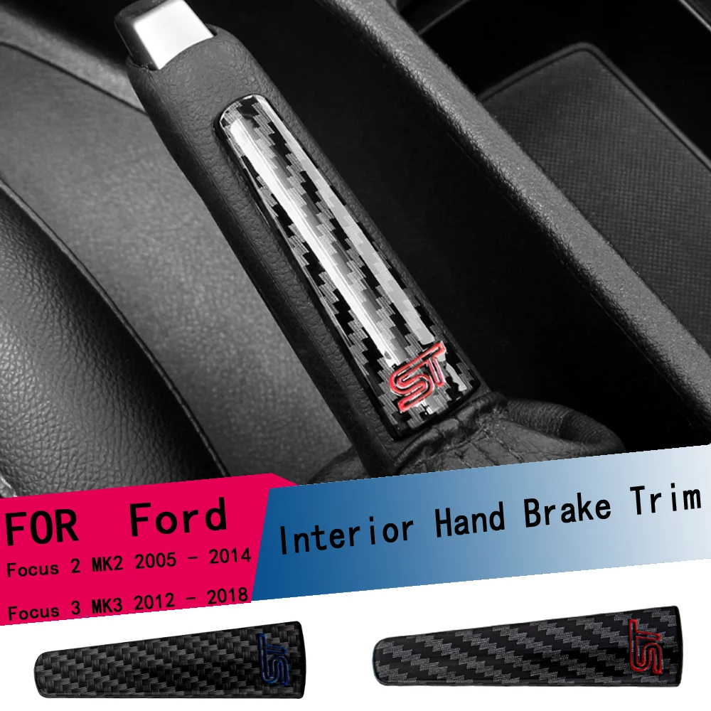 For New Focus ST Interior Trim Handbrake Sequin for Ford for Focus 2 MK2 3 MK3 2015-2018 ST Handbrake Trim Sticker Accessories