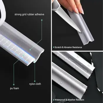 20/30/40M Akustická izolační pěna Posuvné dveře Okna Těsnicí páska proti povětrnostním vlivům, Zarážka proti průvanu, Odstraňování povětrnostních vlivů, Těsnicí výplň mezer 10 nejlepší prodej Větrná zábrana na okno - №2