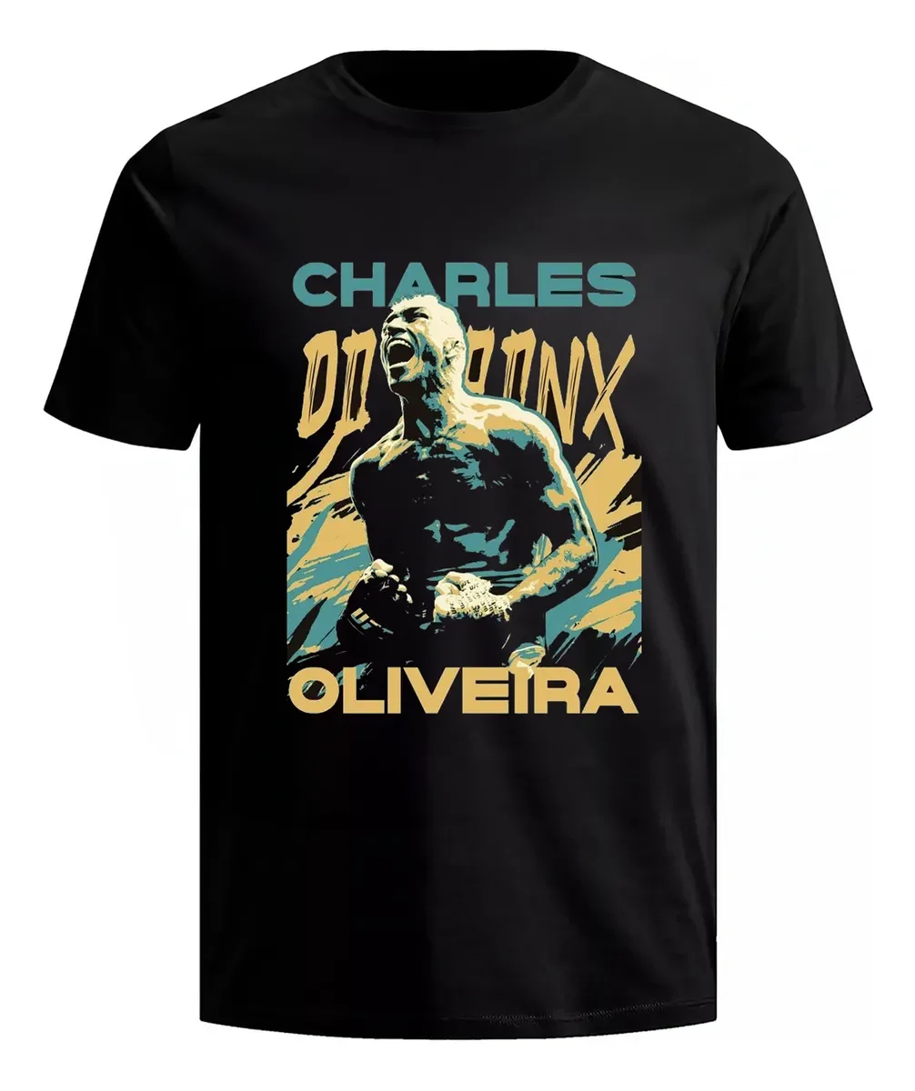 

2026 Summer UFC Charles Oliveira Graphic Cotton Printed Woman’s T-shirt- Skin-Friendly Sweat-Absorbent Unisex Short Sleeve Y2k