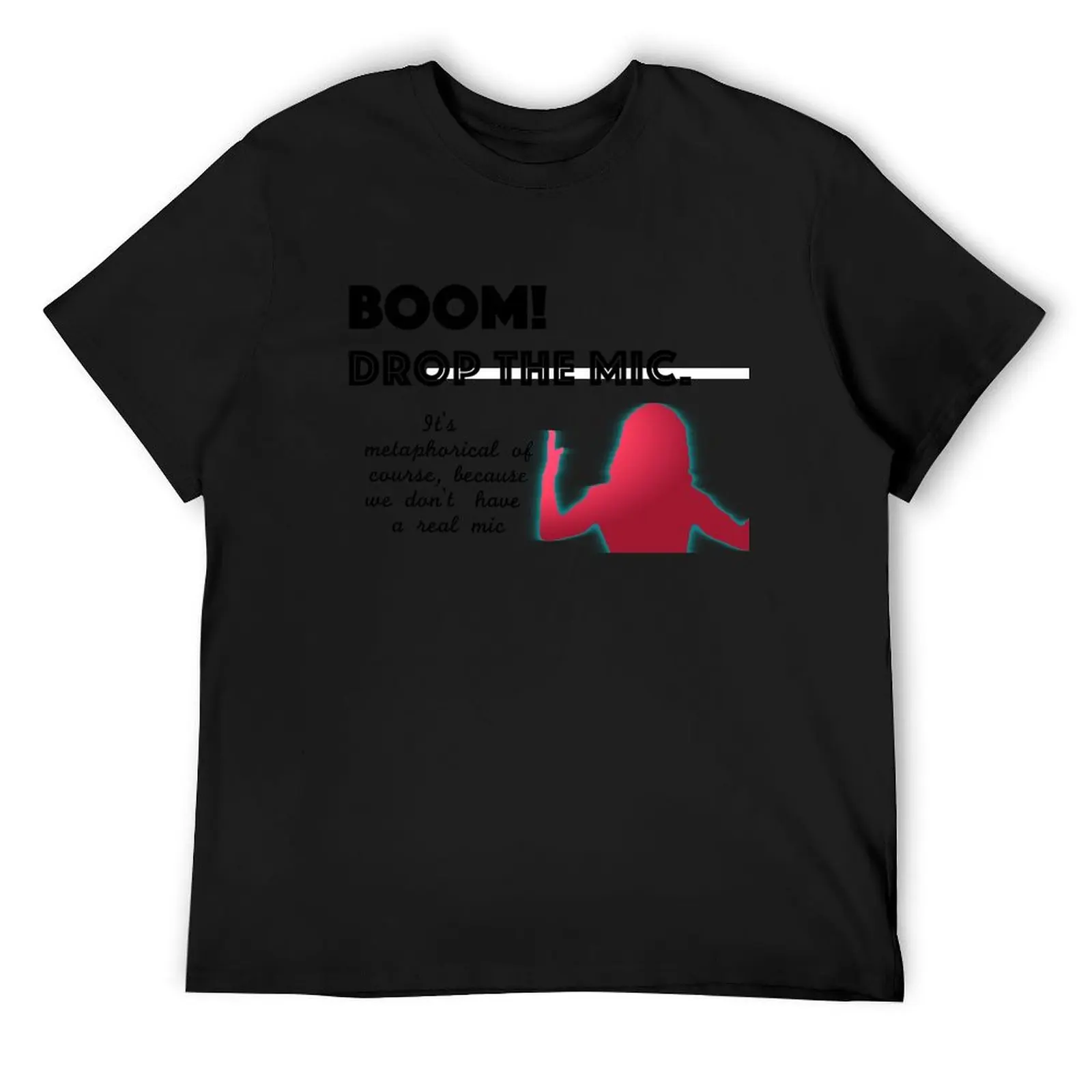 Felicity Smoak Boom Drop the Mic T-Shirt essential t shirt korean fashion cute clothes black t shirts for men