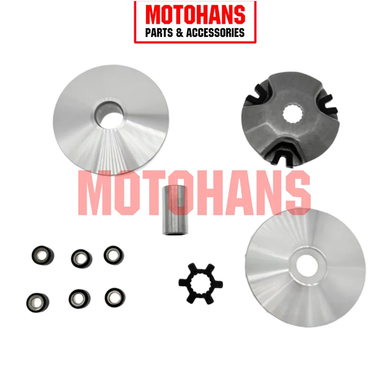 MOTORCYCLE RACING CVT FRONT VARIATOR CLUTCH KIT 16MM HOLE WITH ROLLER WEIGHT DRIVE PULLEY FOR YAMAHA JOG50 1PE40QMB