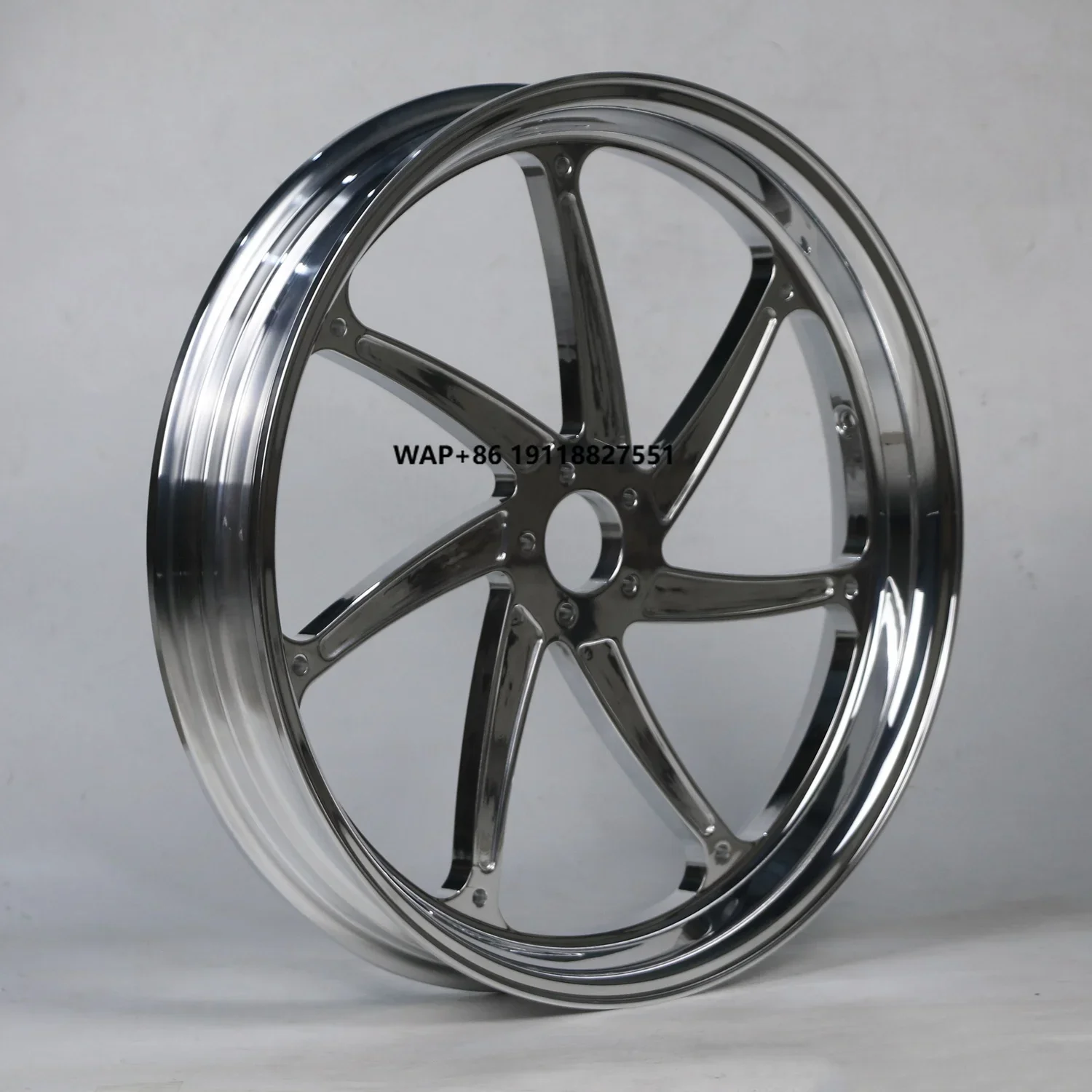 High-Strength Corrosion-Resistant Motorcycle Wheel Rims Electroplated Aluminum Alloy Forged New Condition