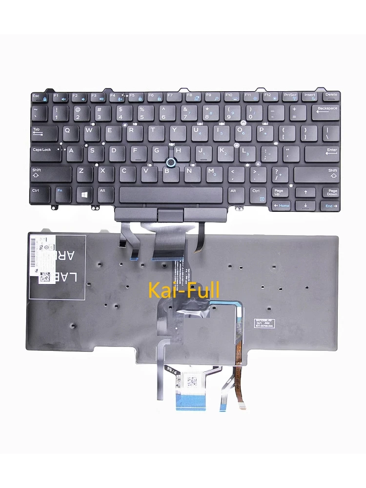 

English Backlit US Keyboard for Dell Latitude 5480 5488 7480 E5480 E5488 E7480 7490 5490 E7490 E5490 black laptop keyboard