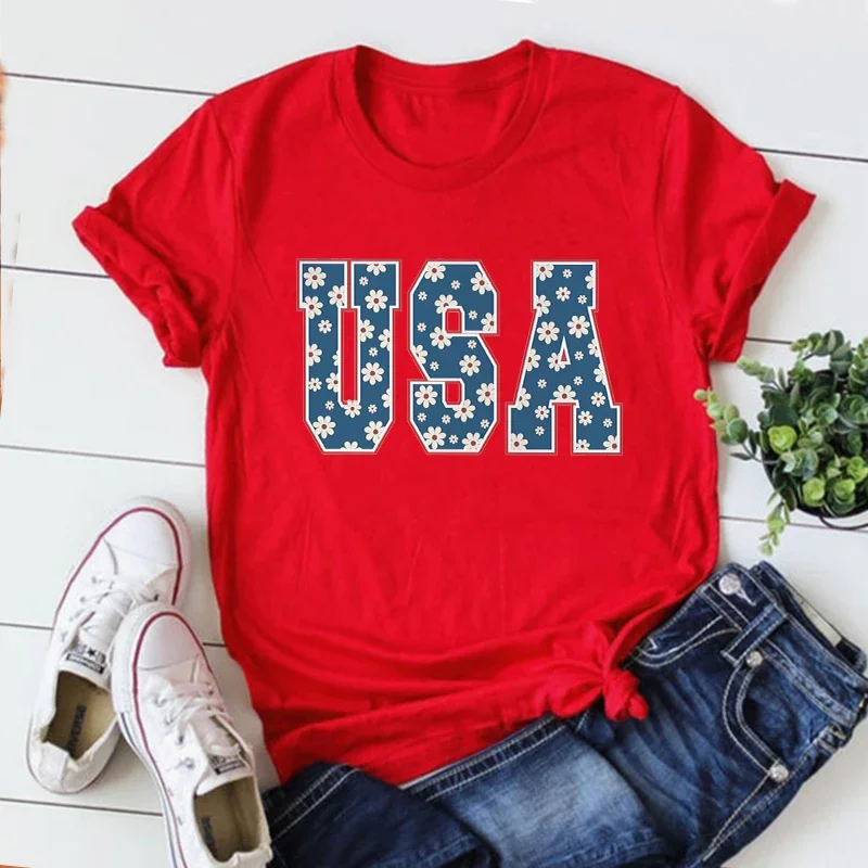 

USA T Shirts Retro America Aesthetic Clothes 4th of July Tops Gothic 4th of July Patriotic Shirt Aesthetic Tee m