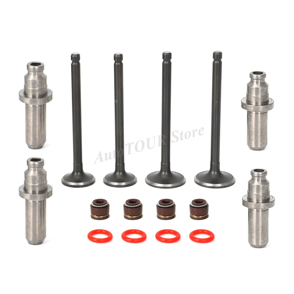 Kit de sellos de válvula de motor y guías de aceite para HONDA Rebel 250 CA250 1985-1995 CMX250 96-16 y CB 250 TWO FIFTY NIGHTHAWK 1991-2008