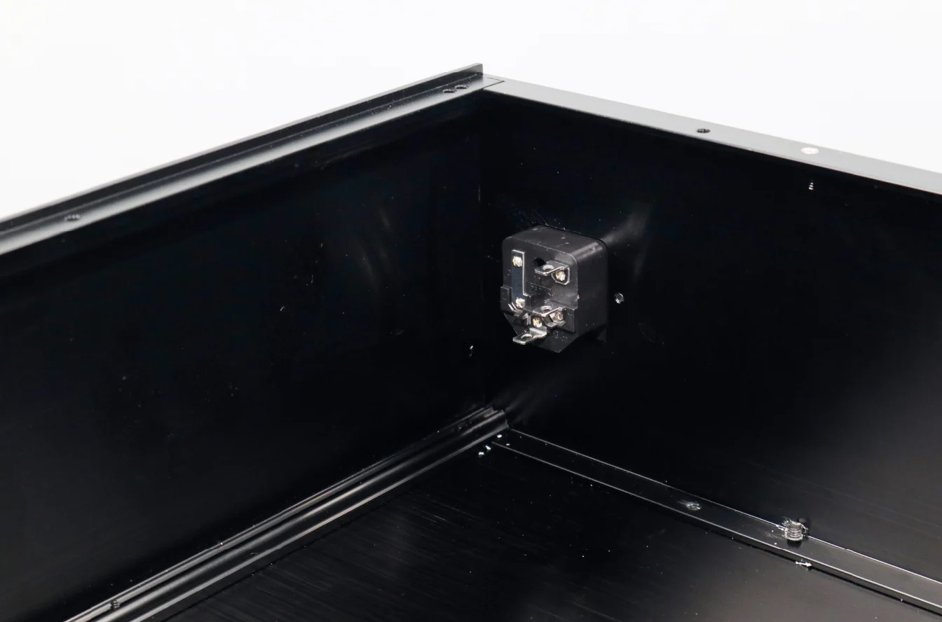 3612 Telaio preamplificatore completamente in alluminio Amplificatore di potenza per alimentatore Scatola per apparecchiature di controllo industriale 362 * 120 * 310 mm