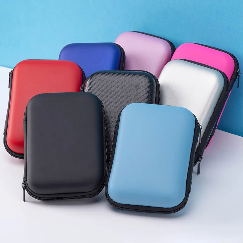 

Portable 2.5-inch Hard Disk Package Mobile Hard Disk Protective Case Square Headphone Bag Can Be Used To Charge The Data Cable
