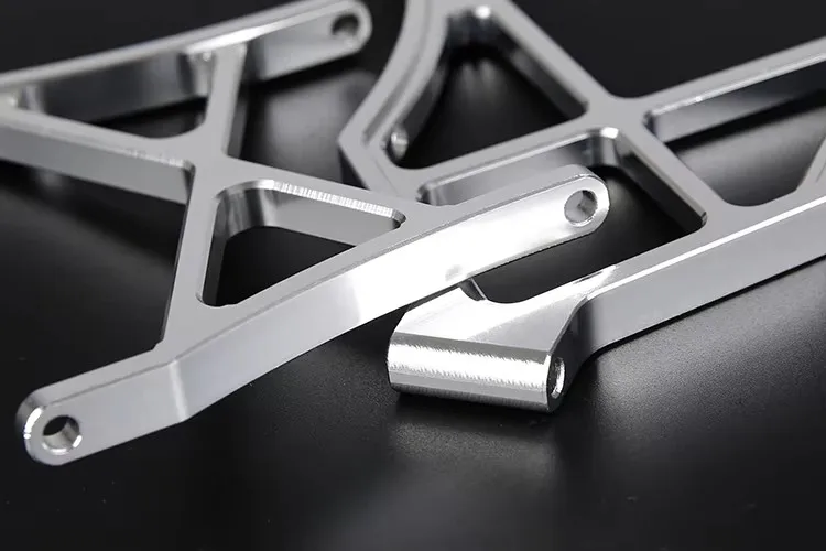 CNC machined aluminum alloy rear bumper with lights for 1/5 ROFUN LT LOSI 5IVE-T