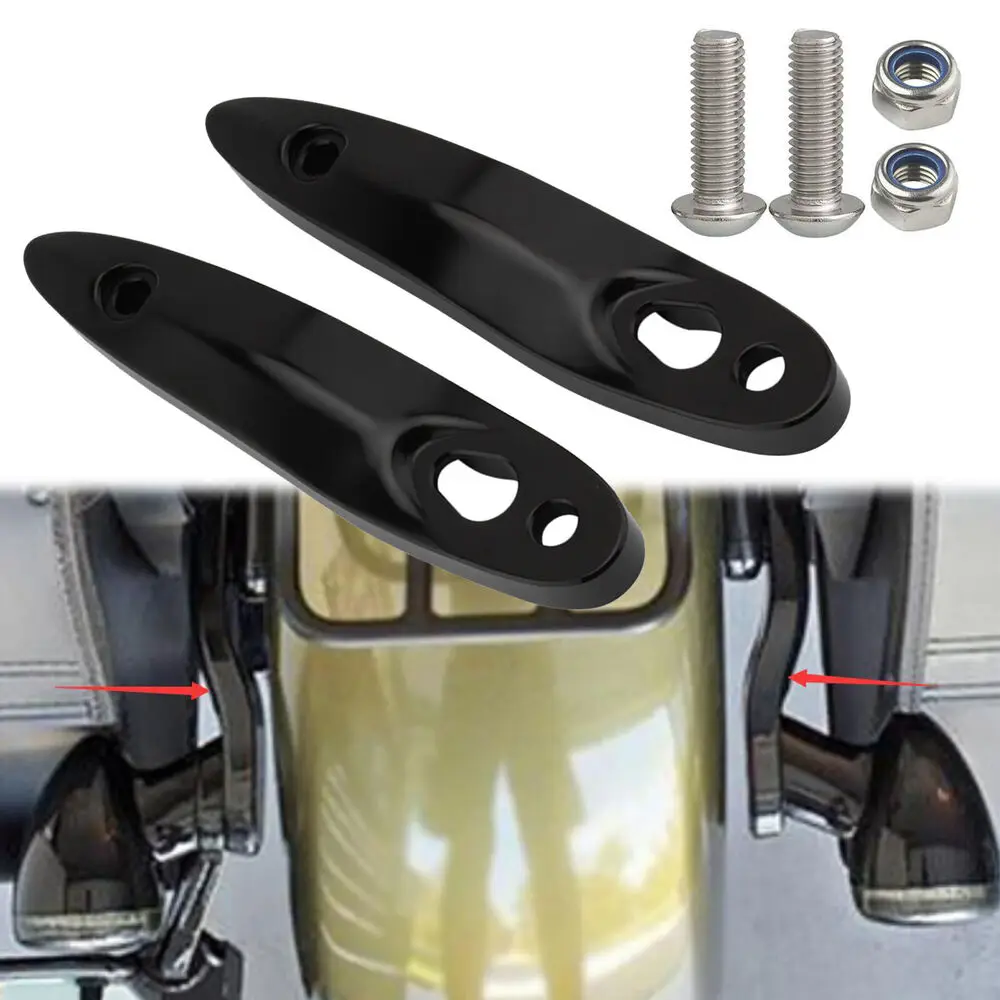 

Turn Signal Extension Bracket License Plate Relocation Kit Fit for Softail 00-20