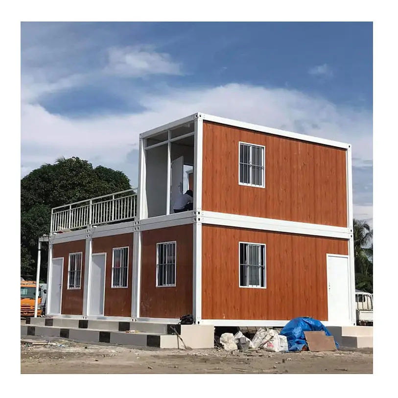 Hurricane Best Steel 2 Story Container House Double-story 30ft& 40ft Modular Prefabricated Container House